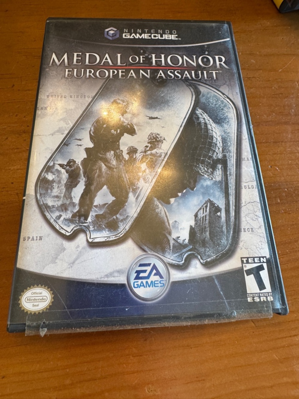 Nintendo GameCube Medal of Honor: European Assault - Blue Gray Artwork